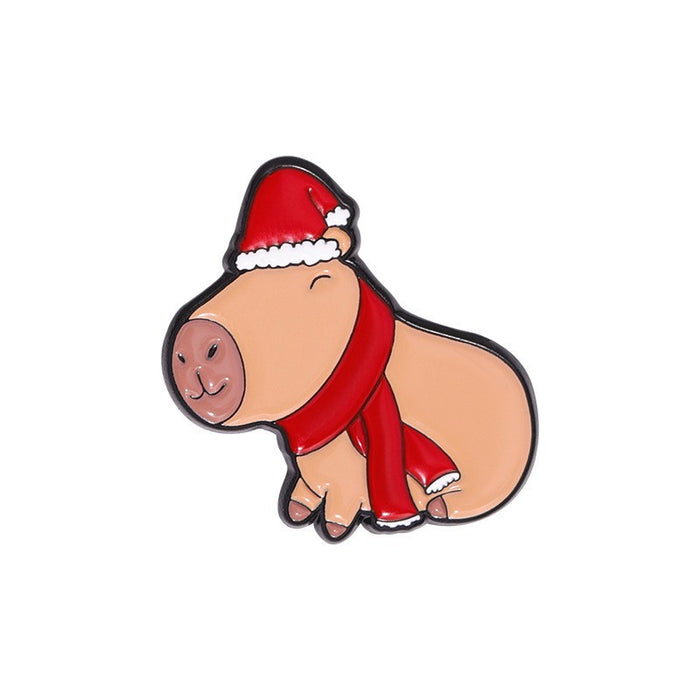 Wholesale Christmas personalized versatile cartoon metal brooch