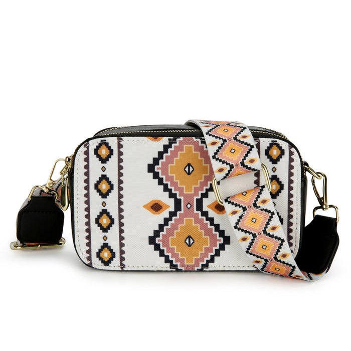 Wholesale Cotton and Linen Printed Bohemian Shoulder and Crossbody Bag JDC-SD-longl003