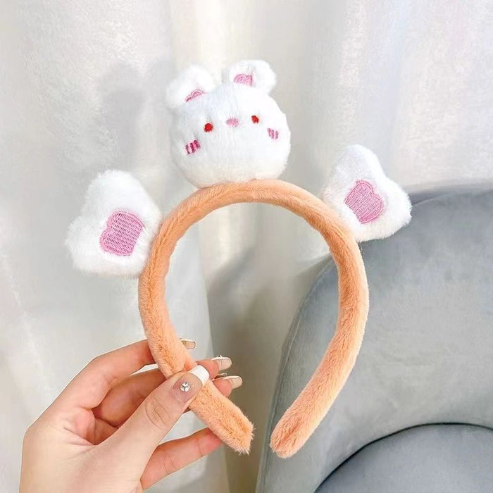 Wholesale Cute cartoon animal-shaped face wash headband