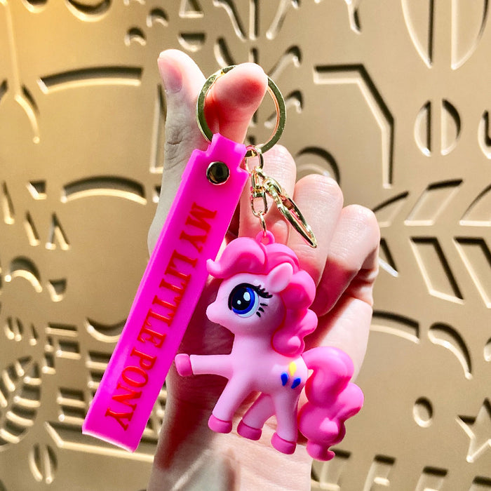 Wholesale Pony Polly Keychain Pendant Cartoon Doll Car Keychain Hanging Gifts