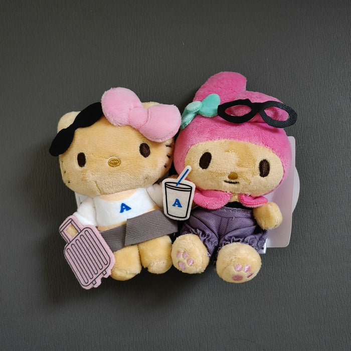 Wholesale Cute suitcase,  travel cat pendant,  plush toy,  toy keychain