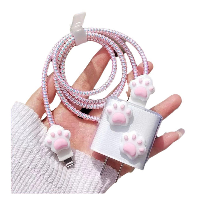 Wholesale Cute cat paw 18W/ 20W charger protective case/ soft shell