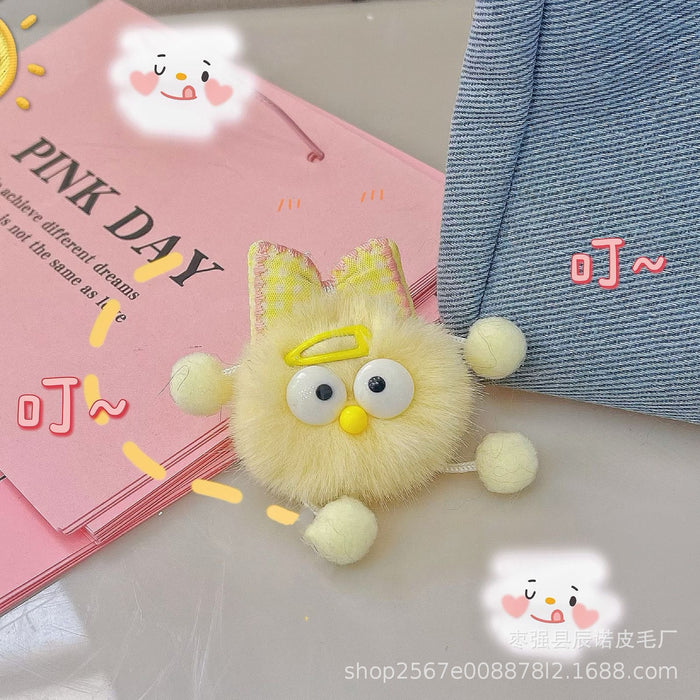 Wholesale New Butterfly Knot Keychain Pendant Plush Doll Bag Pendant