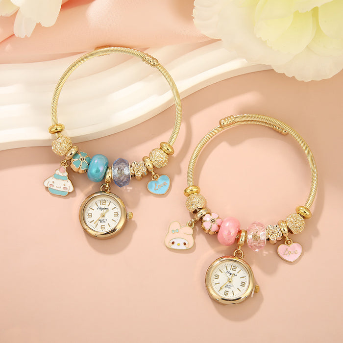 Wholesale Alloy Cartoon Pendant Watch Bracelet MOQ≥2