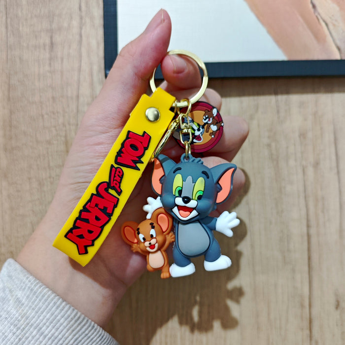 Wholesale Keychain, simple car keychain, creative couple backpack decoration