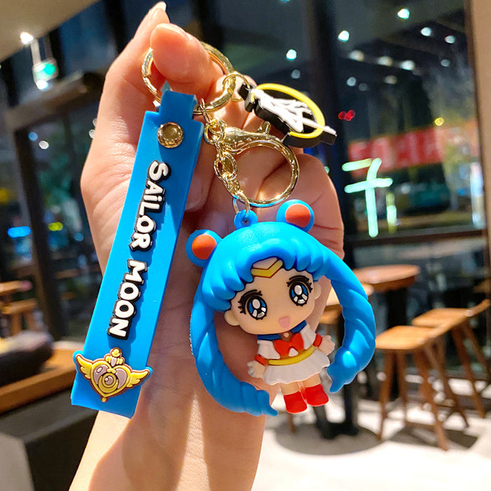 Wholesale Cartoon Cartoon keychain creative car key chain ring accessories bag pendant female