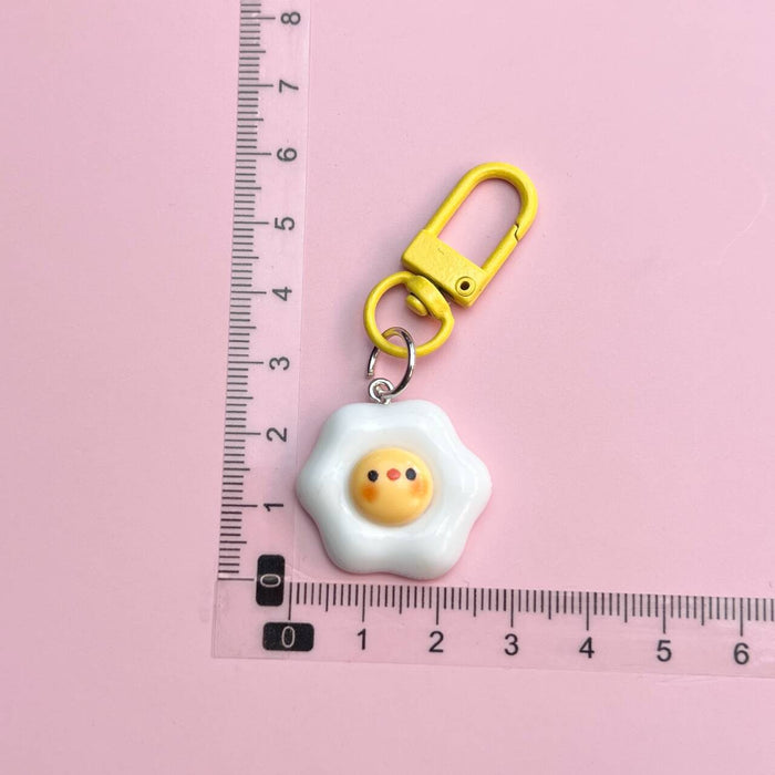 Wholesale Cute Cheese Pouch Egg Keychain Simulation Food Toy Pendant Fun Accessories