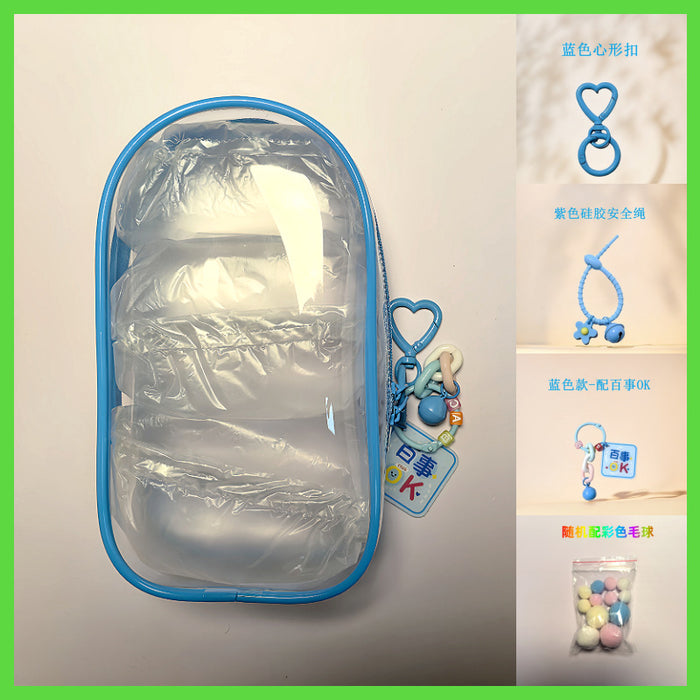 Wholesale Waler Bag PVC Transparent Doll Portable  Storage Bag
