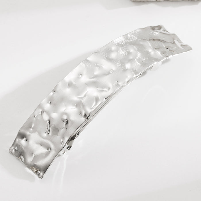 Wholesale geometric smooth metal spring clip all-match temperament hair clip