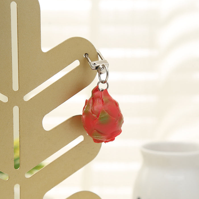 Wholesale Fruity PVC Keychain Chic Decorative Accessory for Bag Charm or Gift MOQ≥2