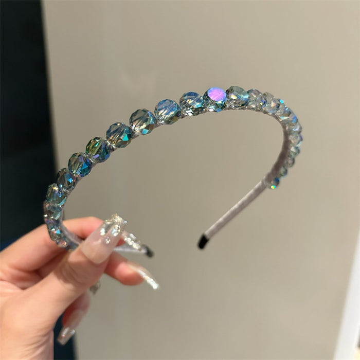 Wholesale   Blue Hair Hoop Women's Crystal  Headband  Headwear
