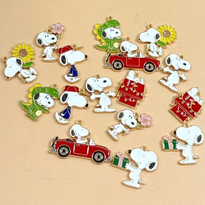 Wholesale 10 PCS Cute and able cartoon-style alloy enamel DIY Charms