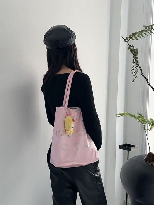 Wholesale Hot pressed diamond shoulder bag, silk shoulder bag, cute high-end tote versatile handbag