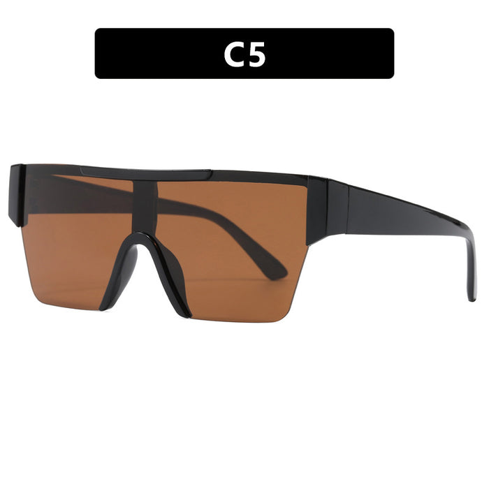 Wholesale Personalized futuristic sunglasses, windproof riding goggles, hiking UV resistant sunglasses, large face glasses