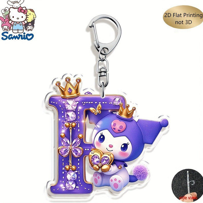 Wholesale Acrylic 26 Letter Alphabet Keychain Set Cute Cartoon Design MOQ≥2