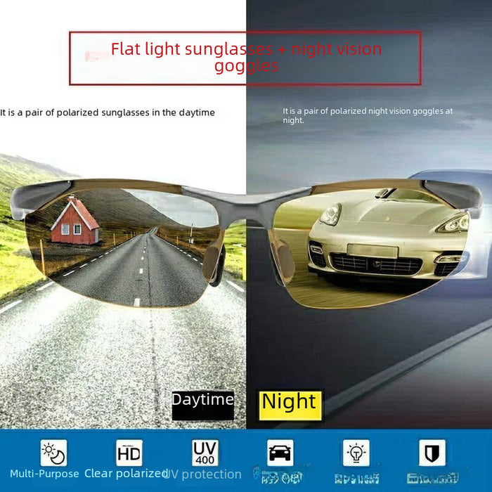 Wholesale Polarized sunglasses for men, suitable for day and night driving, fishing, and night vision