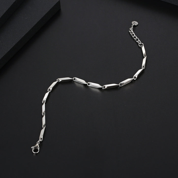 Wholesale  couple bracelet men and womenaccessories rhombus melon seed chain gift