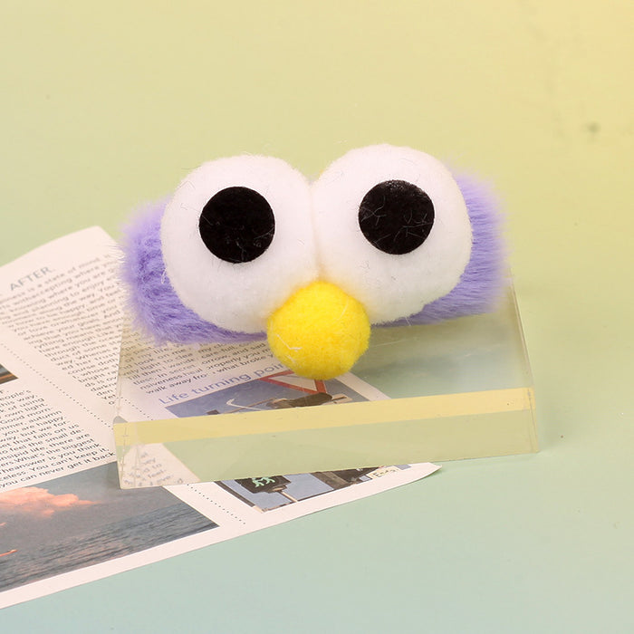 Wholesale Plush Chick Pom Pom Bangs Clip Cute Cartoon Hair Accessory Handmade Creative Gift Boutique Resale