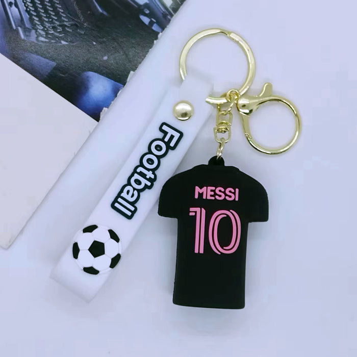 Wholesale cartoon character Messi key chain pendant bag car key chain accessories gift