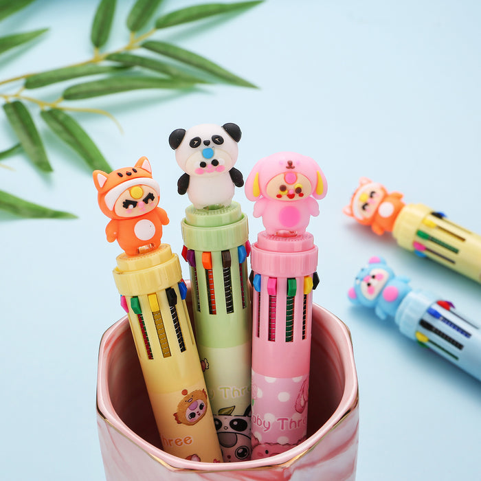 Wholesale Little doll ten-color ballpoint pen