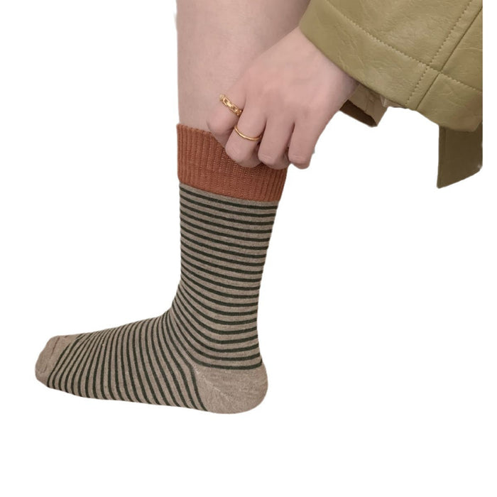 Wholesale Stacked socks, striped socks, college style tube socks