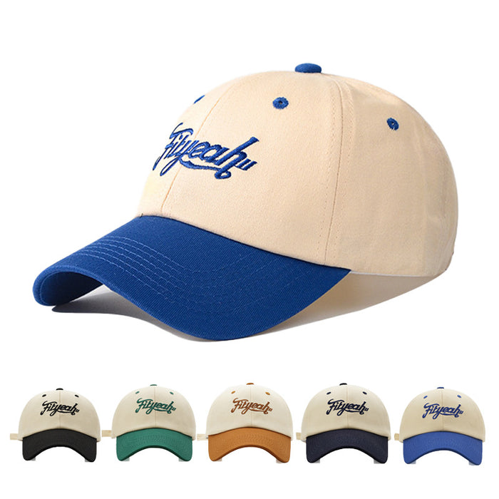 Wholesale Contrast Color Cap Couple All-match Sports Cap Women's  Spring and Summer Baseball Cap