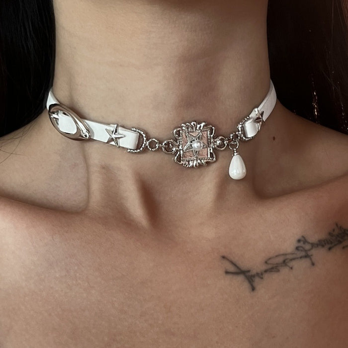 Wholesale Vintage black and white belt collar necklace necklace necklace