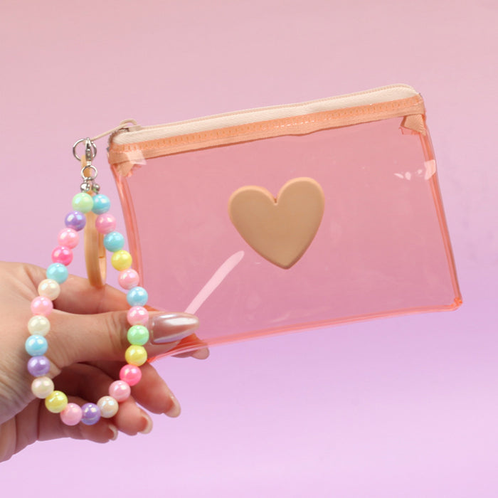 Wholesale Trendy Plush Coin Purse With Bead Chain And Zipper Macaron Purple Storage Bag Cute Fashion Accessory For Women Resale