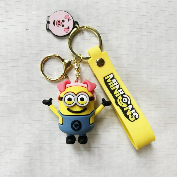 Wholesale Creative cartoon keychain pendant, cute PVC keychain doll pendant