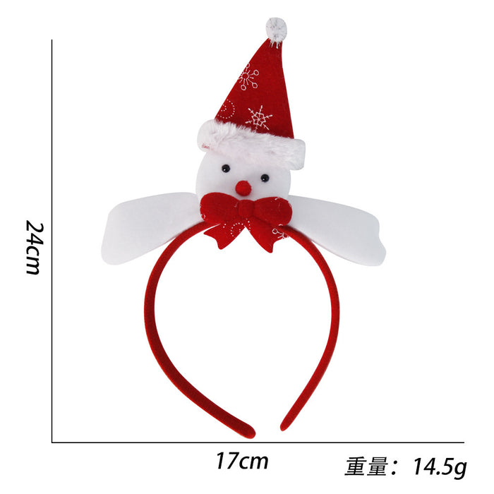 Wholesale Plastic Christmas Headbands With Antler And Star Design For Kids Party Hair Accessory