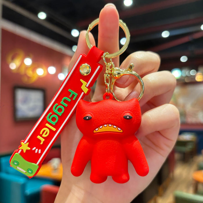 Wholesale Cartoon cute monster series girls cute keychain pendant funny doll keychain student doll small pendant