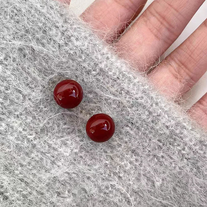 Wholesale  Elegant Pearl Magnetic Ear Clip Women's  Red Ear-less Holes Magnet Earrings Punch-free Ear Jewelry