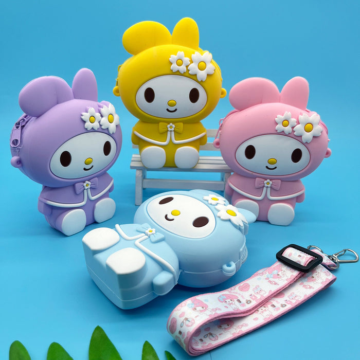 Wholesale Creative Silicone Coin Purse Cute Silicone Bag Shoulder Crossbody Wallet