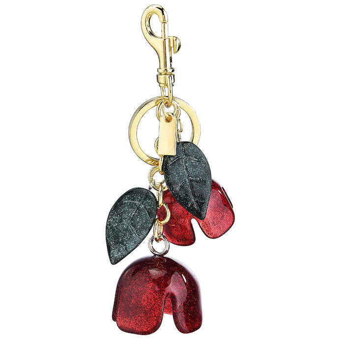 Wholesale Resin tassel rose keychains