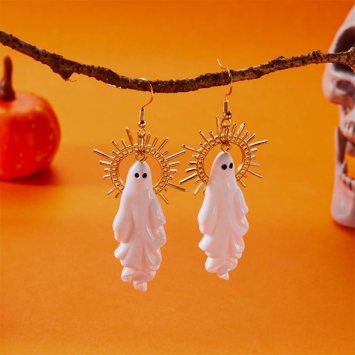 Wholesale  Series Earrings with Exaggerated Dark Style Design Ghost Skull Skeleton Earrings