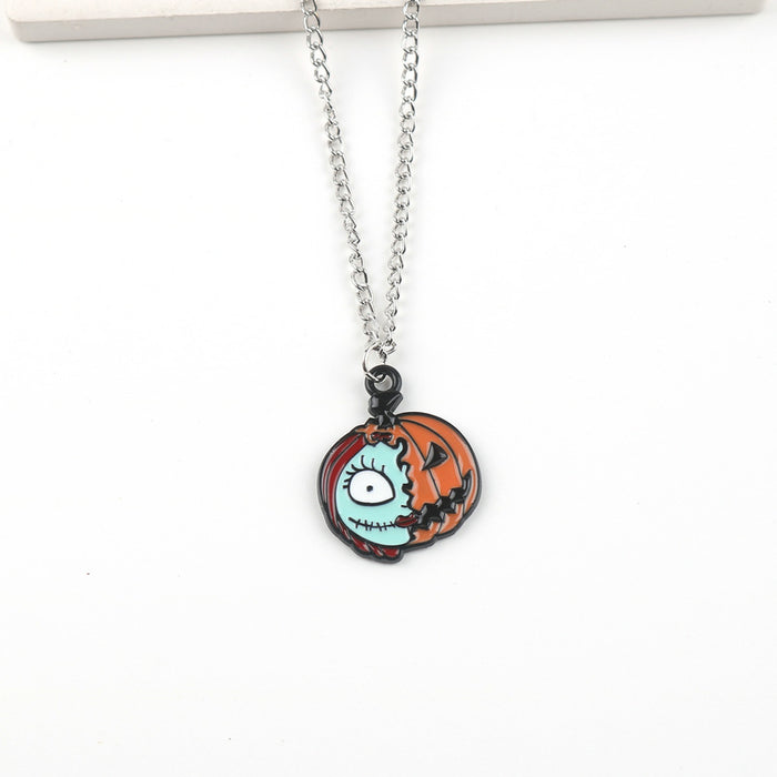 Wholesale Halloween Cartoon Alloy Pendant Necklace JDC-NE-FuYu009