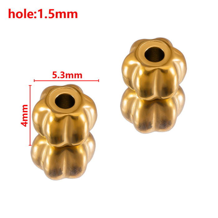 Wholesale Stainless steel hole bead lantern hole bead angular scattered bead separated bead handmade DIY bracelet bracelet bracelet bracelet bracelet