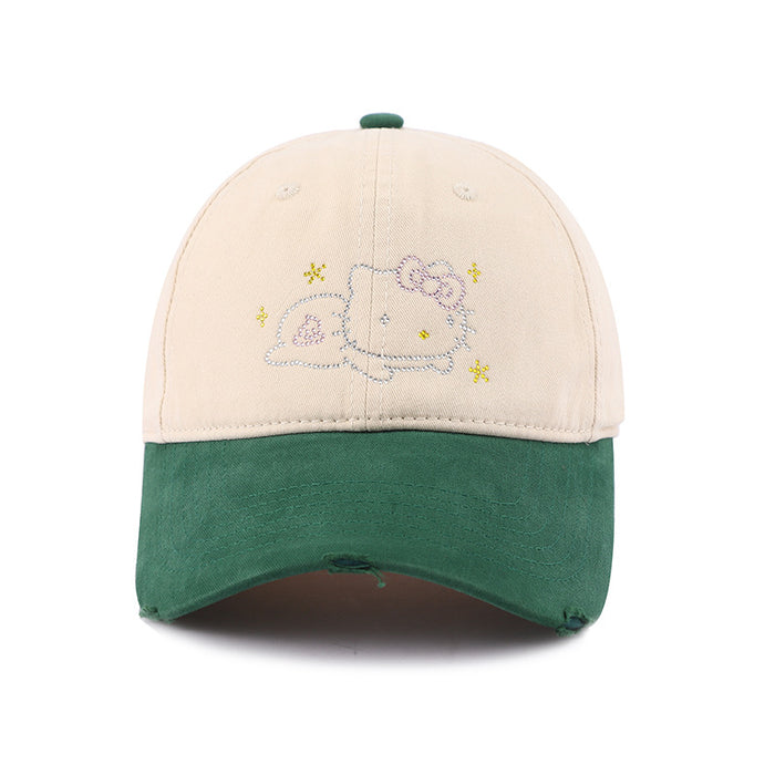 Wholesale Baseball cap new sweet color blocked sun hat wide brim duckbill cap for men