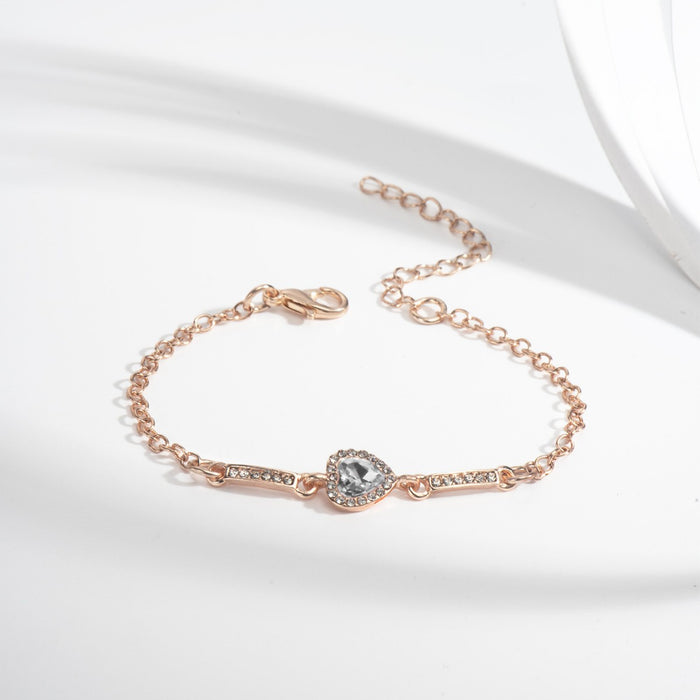 Wholesale Heart-shaped Women's Bracelet Diamond Jewelry Women's Jewelry Bracelet Gift