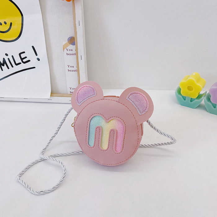 Wholesale Creative sequin rainbow shoulder bag, women's cartoon children's bag, new cute crossbody bag, zero wallet