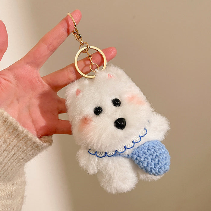 Wholesale Plush, cute, messy puppy bag, hanging accessories, keychains, creative small gifts
