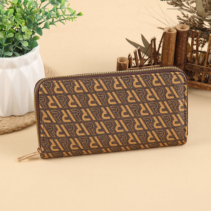 Wholesale Stylish PU Leather Multi-function Long Wallet with Card Slots MOQ≥3