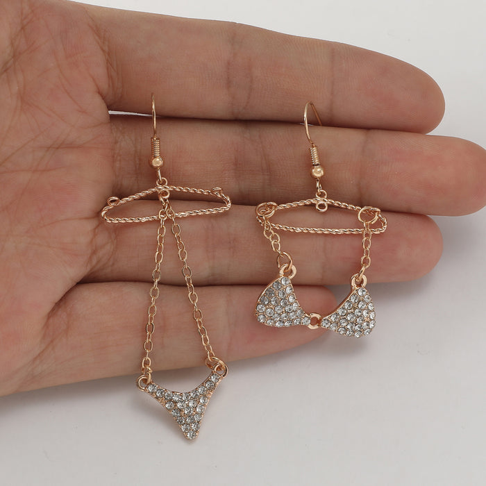 Wholesale Alloy Zircon Bikini Earrings JDC-ES-KaY004