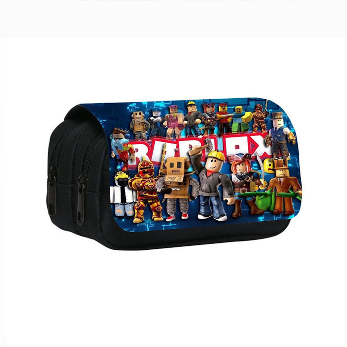 Wholesale Printing Double Layer Pencil Bag Cartoon Storage Bag