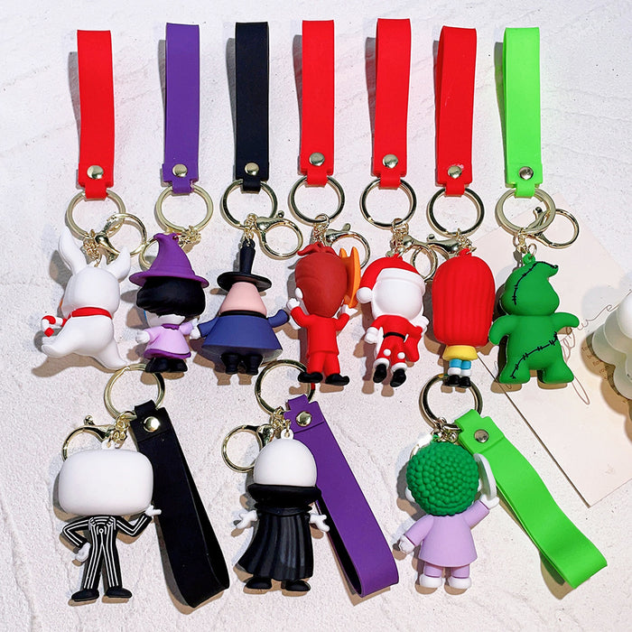 Wholesale Cartoon Silicone Doll Keychain JDC-KC-QiChao052