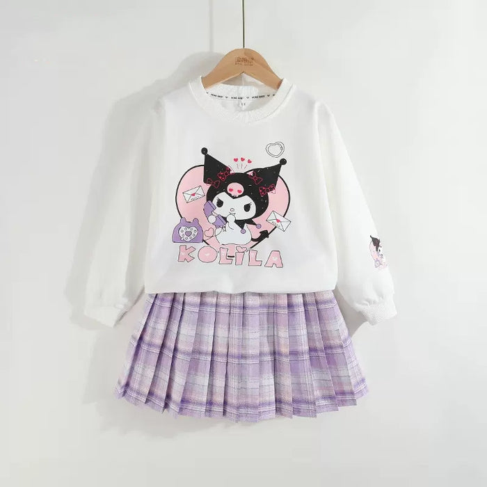Wholesale Children's Sweatshirt and Skirt Two-piece Set JDC-BC-JunYa004
