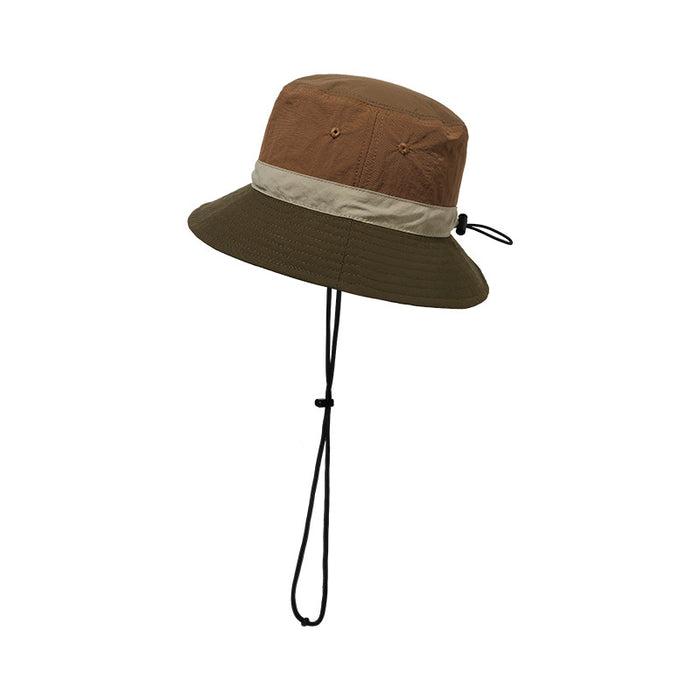 Wholesale Sunscreen hat, drawstring fisherman hat, straight tube storage, foldable crossbody bag, basin hat