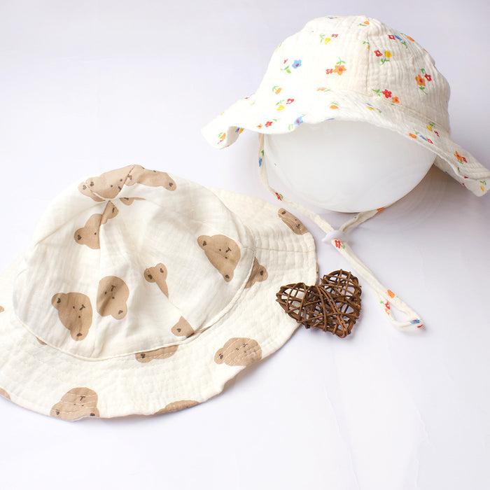 Wholesale Children's Cotton Bucket Hat Breathable Bucket Hat JDC-FH-ZB005