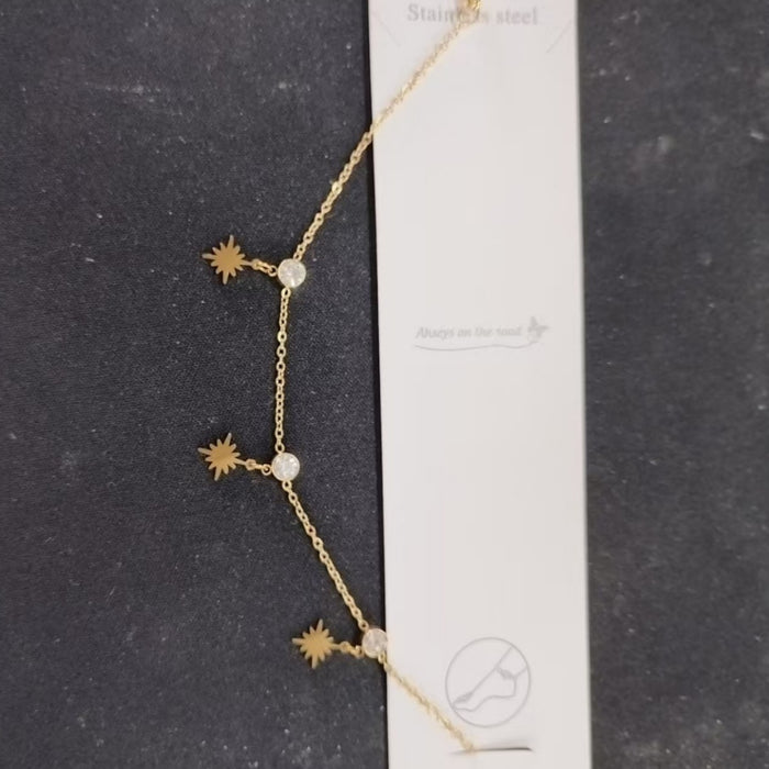 Wholesale Gold stainless steel anklet
