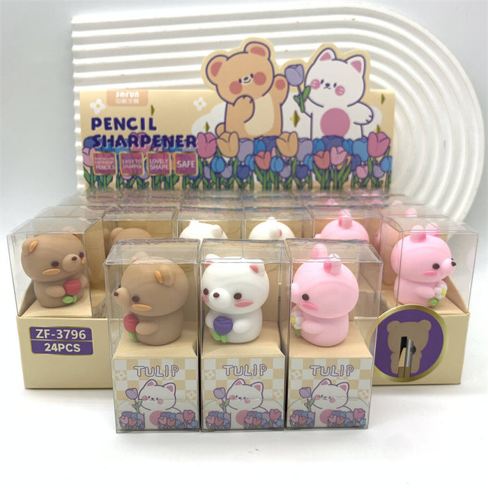 Wholesale Cute pet animal silicone puppy small Shiba Inu pen shaved sand skin dog turning pen knife Husky ornament rolling pen knife